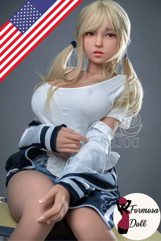 Melody 157 cm - Poupée sexuelle japonaise en STPE avec veste de baseball - STOCK US