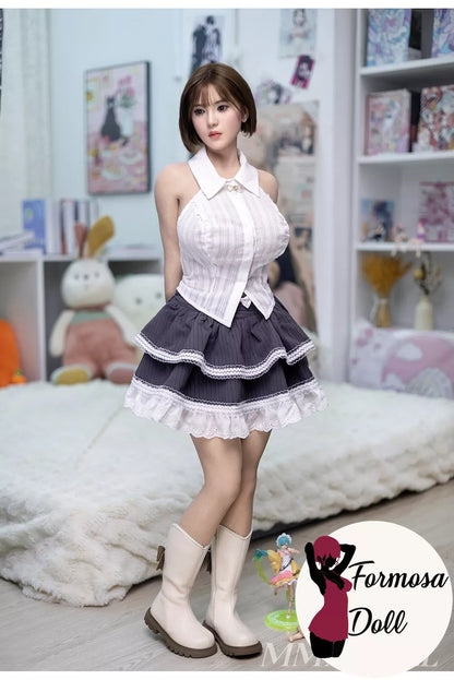 Meng Yue Asian Mini Sex Doll in Silicone with Short Hair - 120 cm