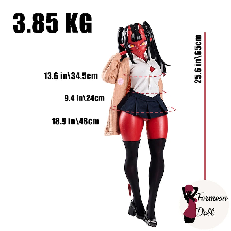 Meru the Succubus Mini Anime Sex Doll in School Uniform - 65cm (25.6in) OUTFIT INCLUDED| PRE-ORDER