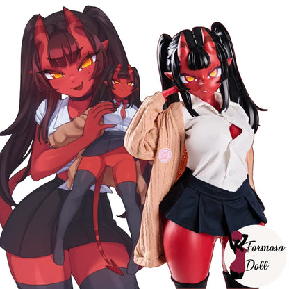 Meru the Succubus Mini Anime Sex Doll in uniforme – 65 cm (OUTFIT INCLUSO)