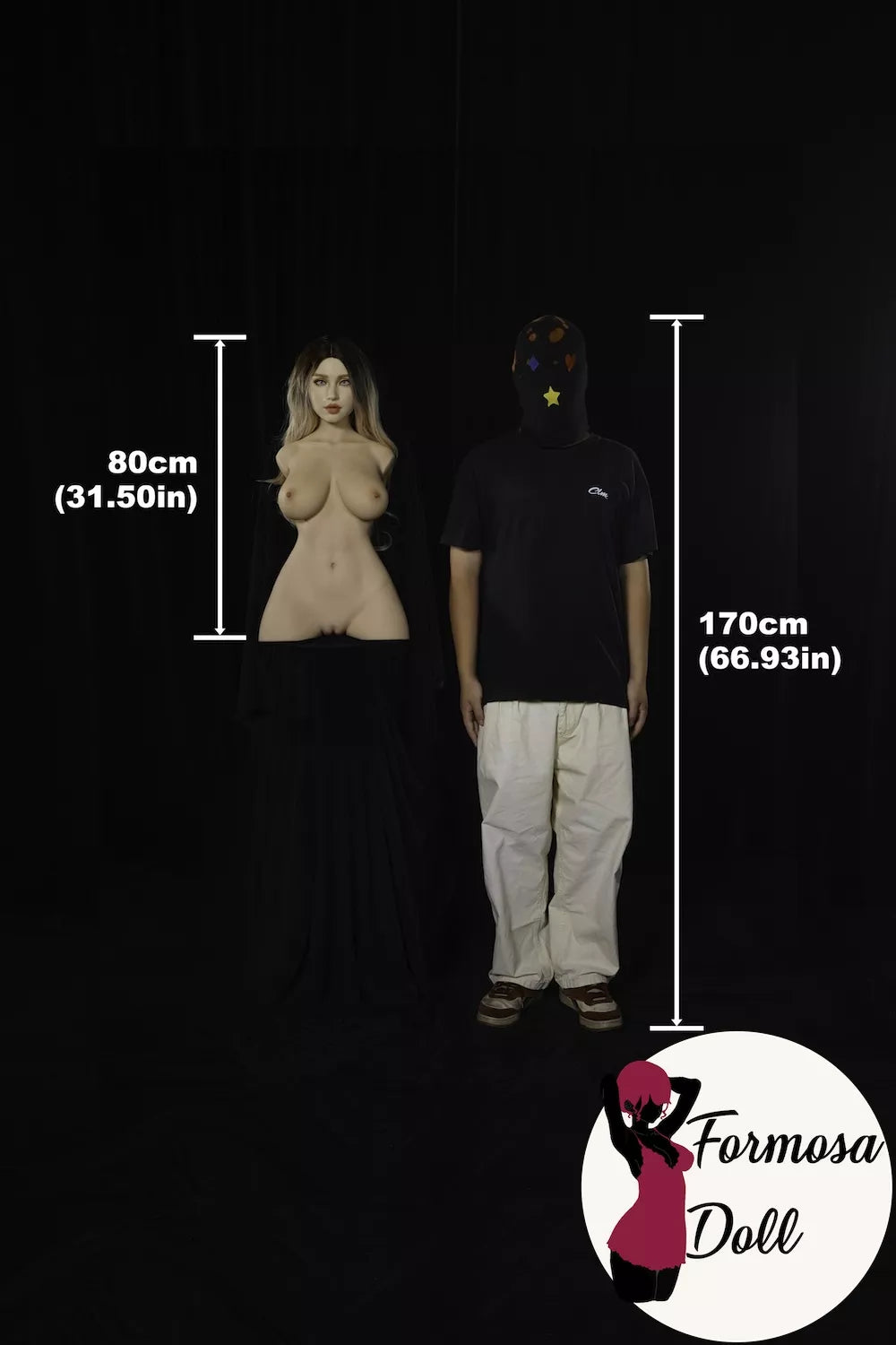 Miko - ULW662 Light Weight Blonde Curvy Sex Torso in Silicone - E Cup 15kg(33.07LB)