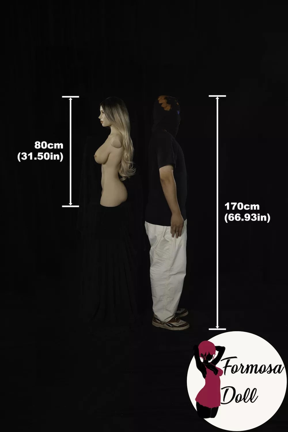 Miko - ULW662 Light Weight Blonde Curvy Sex Torso in Silicone - E Cup 15kg(33.07LB)