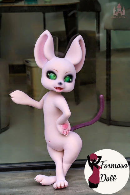 Fapdolls Mouse – Sex doll furry anthro avec fourrure implantée – 80 cm
