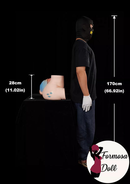 PA-Ray Anime Horse Tail Sex Torso in Silicone - 15.7kg