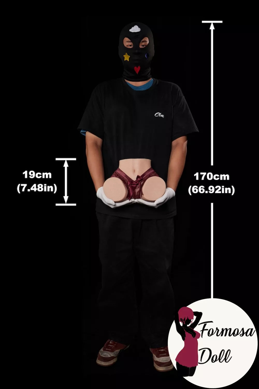 Sex Butt PW-A45 Realistic Butt Torso in Silicone