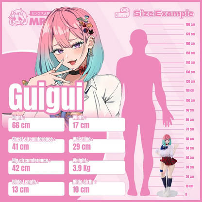 Reiyu GuiGui Hentai Mini Futanari Sex Doll in Silicone - 66cm