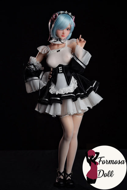 Rem Cosplay Sex Doll with Lingerie and Maid Outfit - 61 cm (24in)