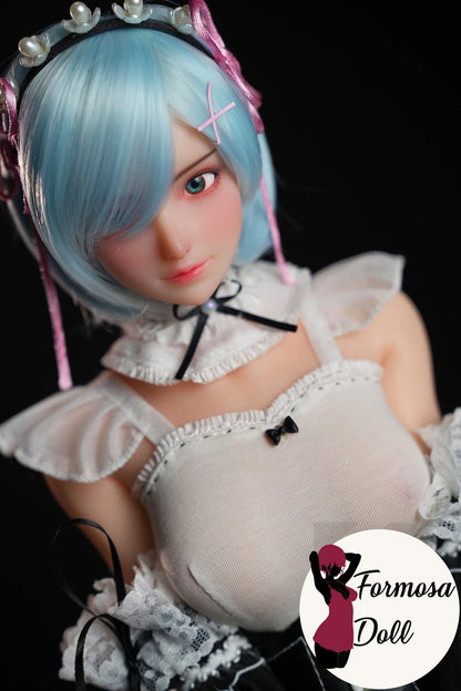 Rem Cosplay Sex Doll with Lingerie and Maid Outfit - 61 cm (24in)