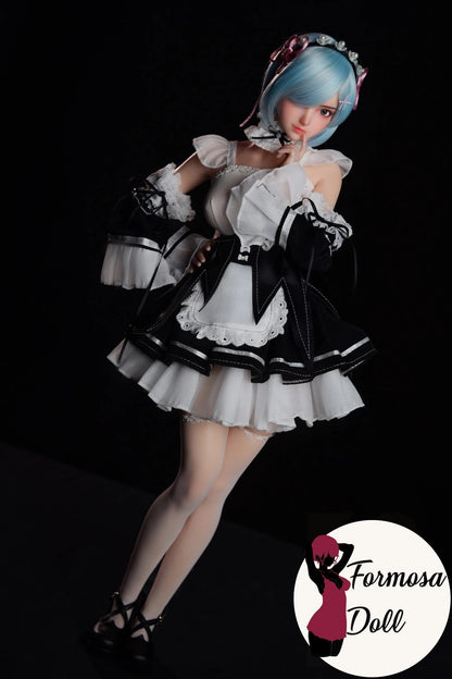 Rem Cosplay Sex Doll with Lingerie and Maid Outfit - 61 cm (24in)