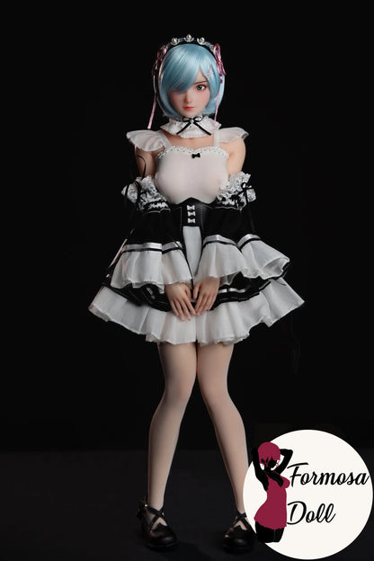 Rem Cosplay Sex Doll with Lingerie and Maid Outfit - 61 cm (24in)