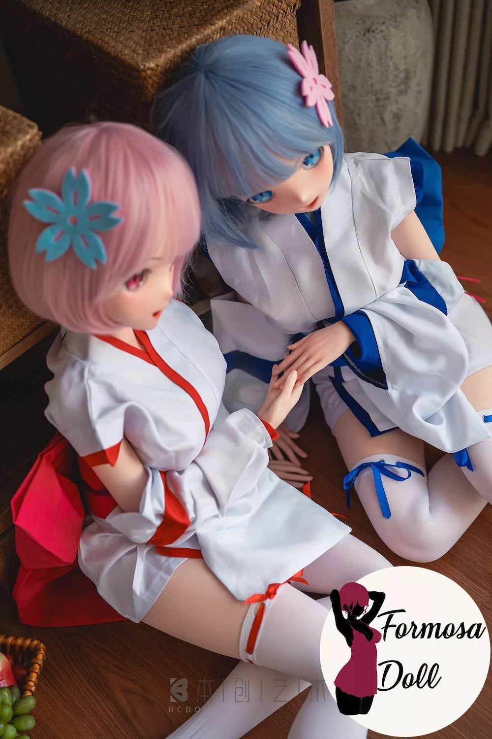 Re:Zero Rem & Ram Sex Doll in Silicone with Cosplay Outfit