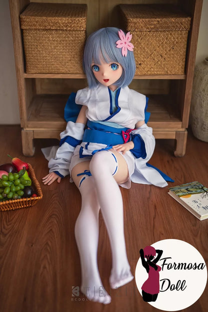 Bambola del sesso Re:Zero Rem &amp; Ram in silicone con costume da cosplay
