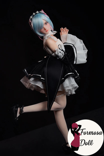 Rem Cosplay Sex Doll with Lingerie and Maid Outfit - 61 cm (24in)