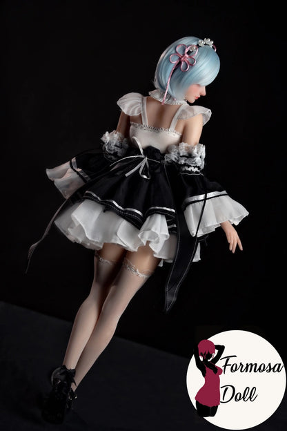 Rem Cosplay Sex Doll with Lingerie and Maid Outfit - 61 cm (24in)