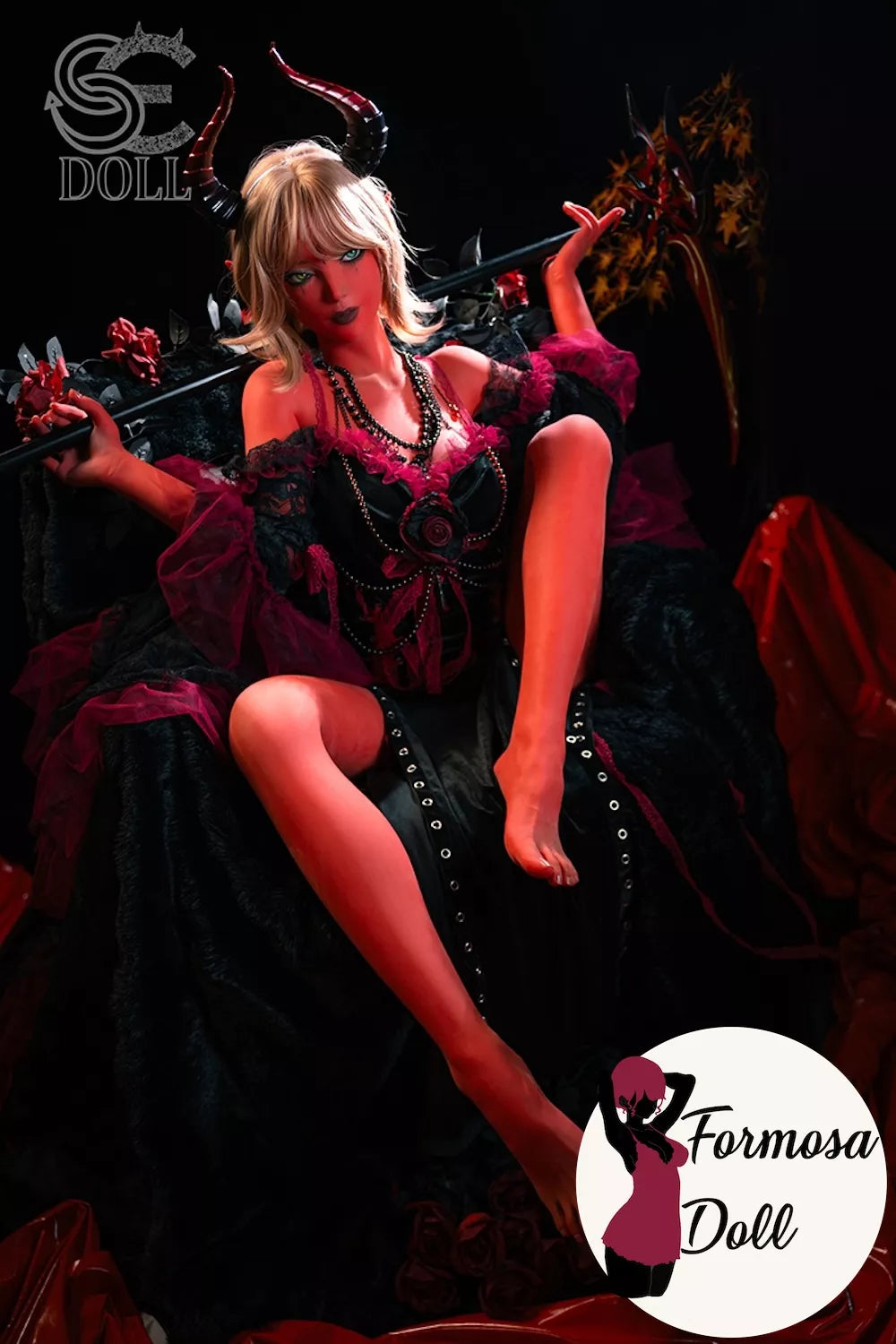 Samantha.L - Red Demoness Sex Doll in TPE - A-Cup  153cm