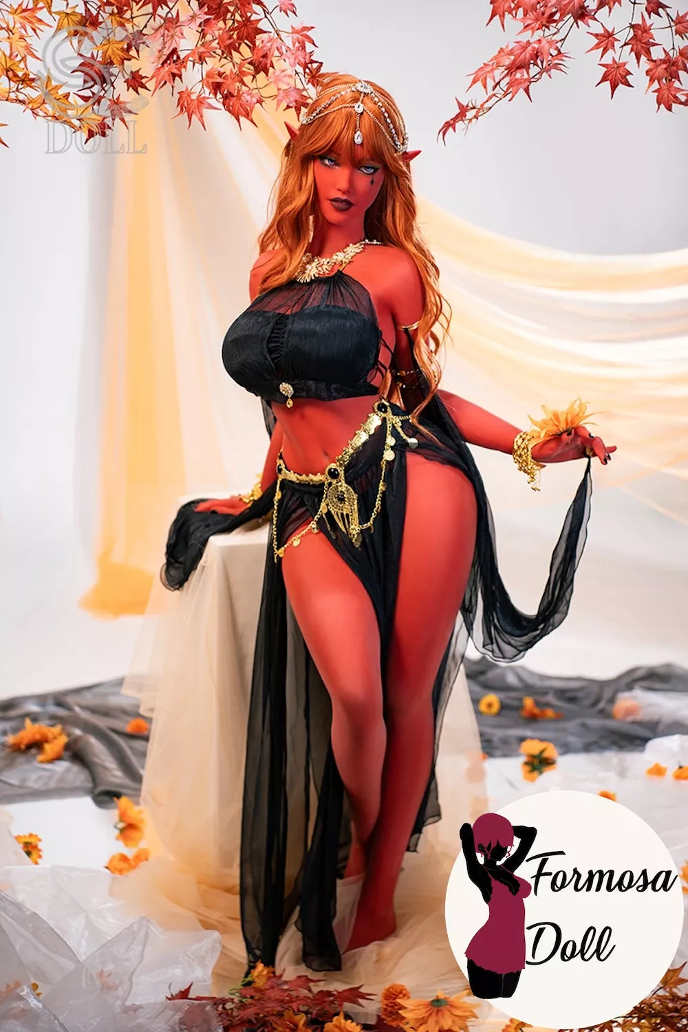 Luis.G - H-Cup Curvy Red Elf Sex Doll in TPE - 157cm