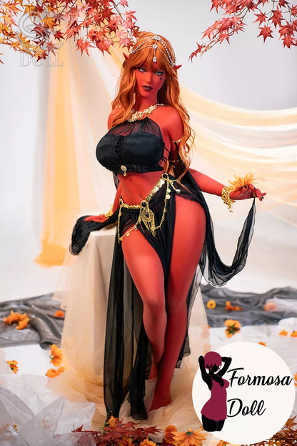 Luis.G - H-Cup Curvy Red Elf Sex Doll in TPE - 157cm