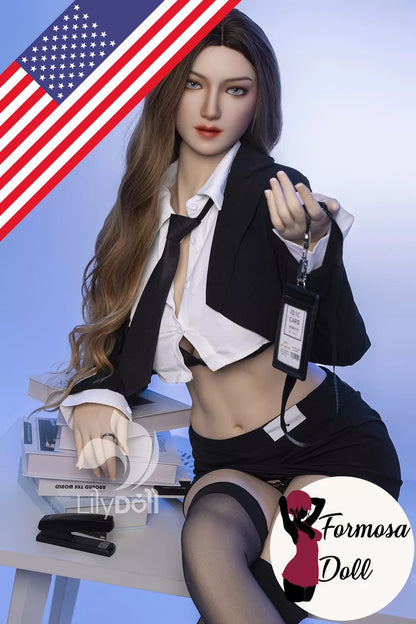 Selene A – Poupée sexuelle hybride en TPE et silicone, style office lady 168 cm
