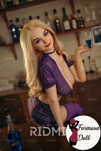 Senna Blonde Smiling Sex Doll in Silicone - 168cm
