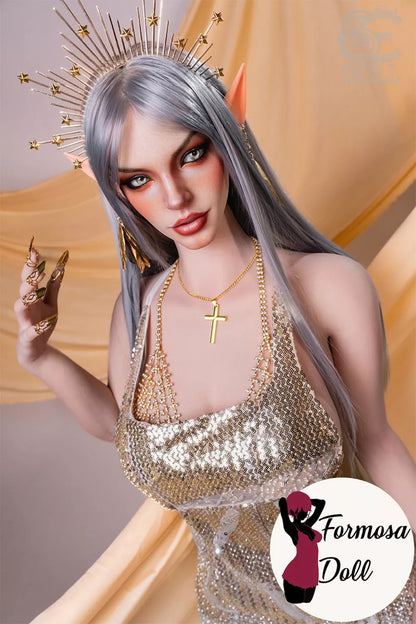 Evadora A – Poupée erotique ultra réaliste en silicone 167 cm, reine elfe avec ROS et grain de peau avancé