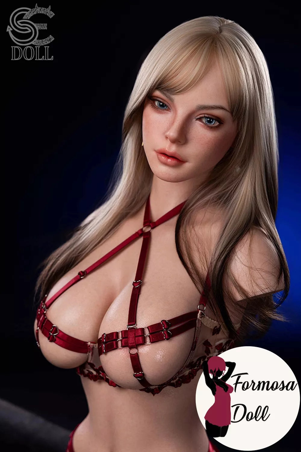 ST1 Scarlett Reed Blonde - Sex Torso en Silicone 24 kg, Bonnet H