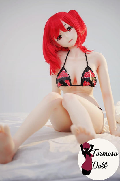 Shiori B – Poupée sexuelle rousse en silicone HS – 148 cm