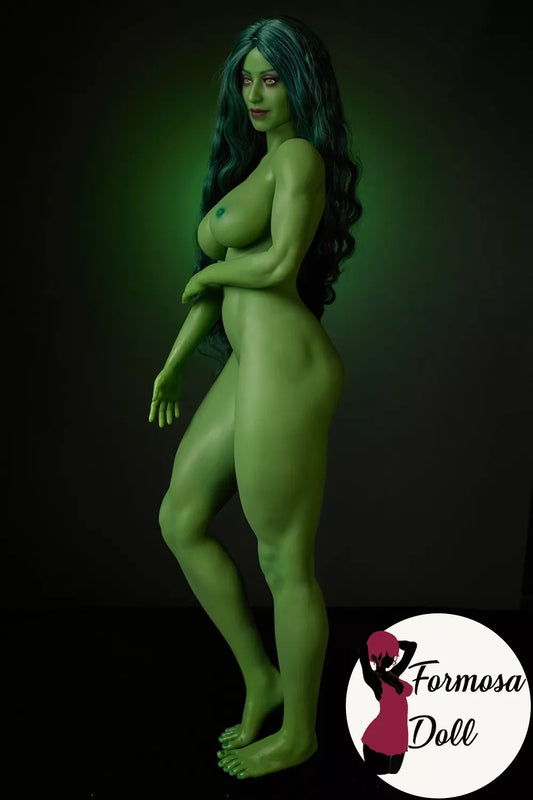 Renee Green Skin Cosplay Mini Sex Doll in Silicone - 70cm