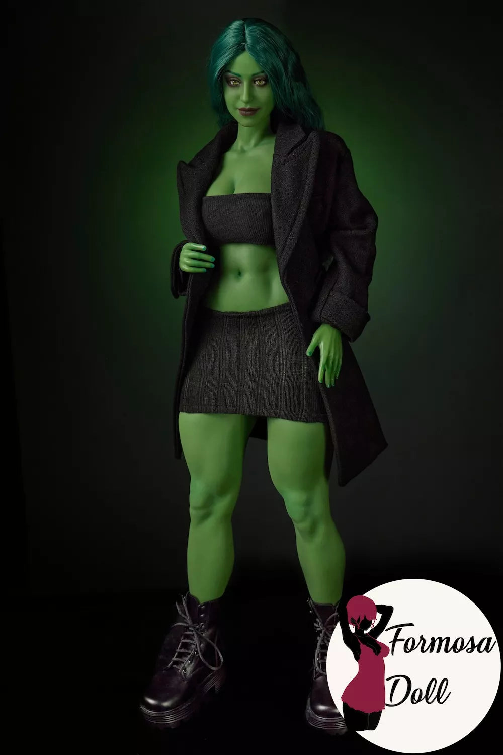 Renee Green Skin Cosplay Mini Sex Doll in Silicone - 70cm