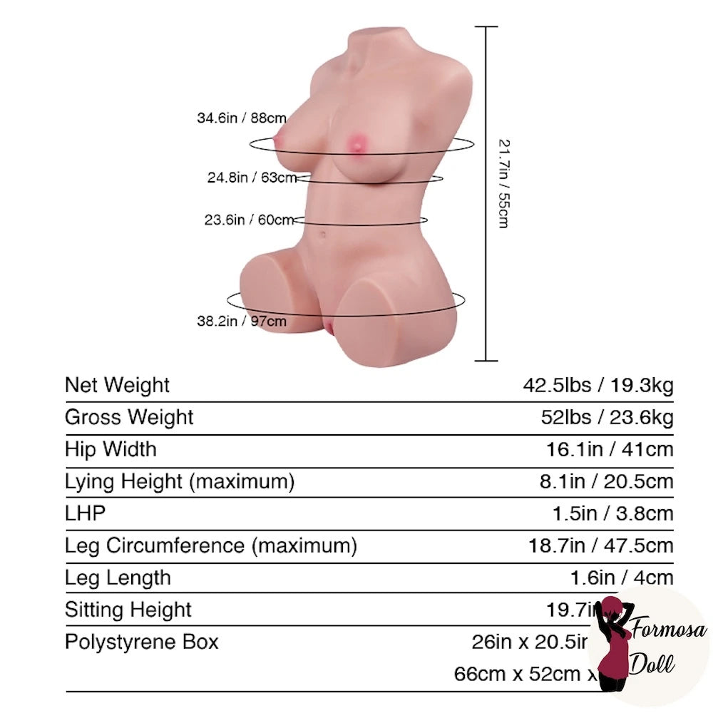 Candice Pro - Realistic Torso Sex Doll by Tantaly - 19.3kg (42.5LB) | EU STOCK