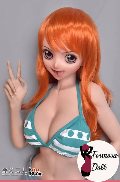 Tsuruta Haruna 148 cm (4ft10) - Nami Cosplay Anime Sex Doll in Silicone - Elsababe