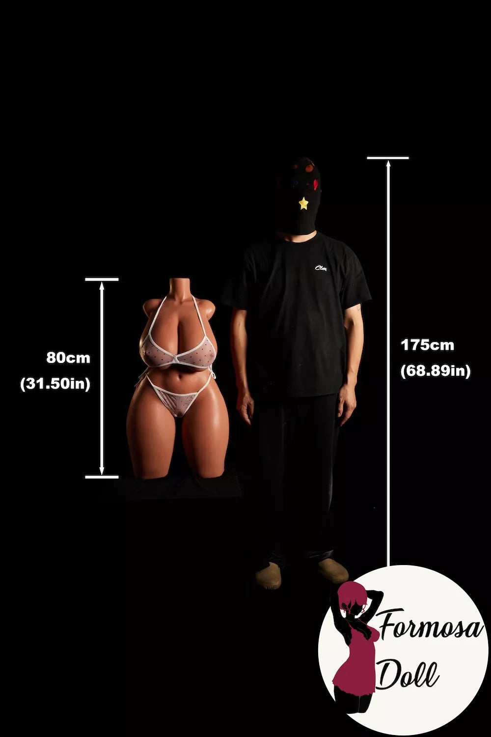 #884 Light Weight Weight BBW Torso in Silicone - K Cup 22kg(48.5LB)