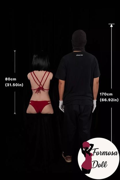 Torse japonais pour le sexe, cheveux courts ULW661 Miyoshi en silicone - 13,95 kg