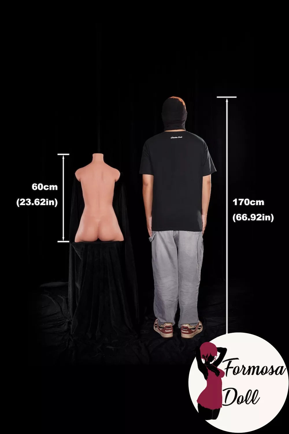 #661 Ultra Light Weight Flat Chest Sex Torso in Silicone - AA Cup 11.95kg(26.35LB)