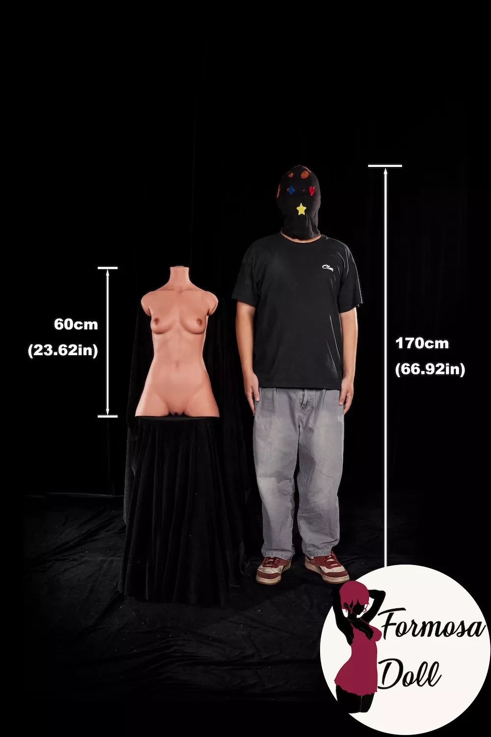 #661 Ultra Light Weight Flat Chest Sex Torso in Silicone - AA Cup 11.95kg(26.35LB)