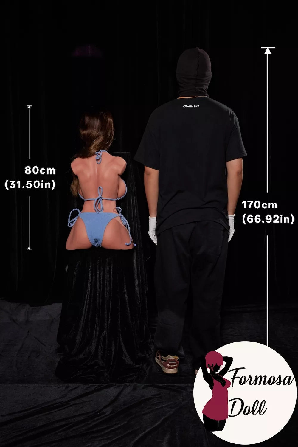 Torse athlétique de brune pour sexe ULW663 Emma en silicone - 14,5 kg
