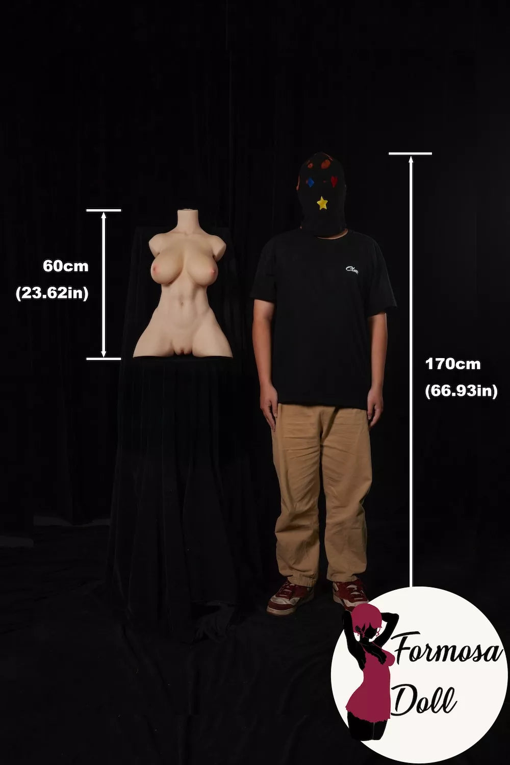 #663 Ultra Light Weight Athletic Sex Torso in Silicone - F Cup 12.5kg(27.56LB)