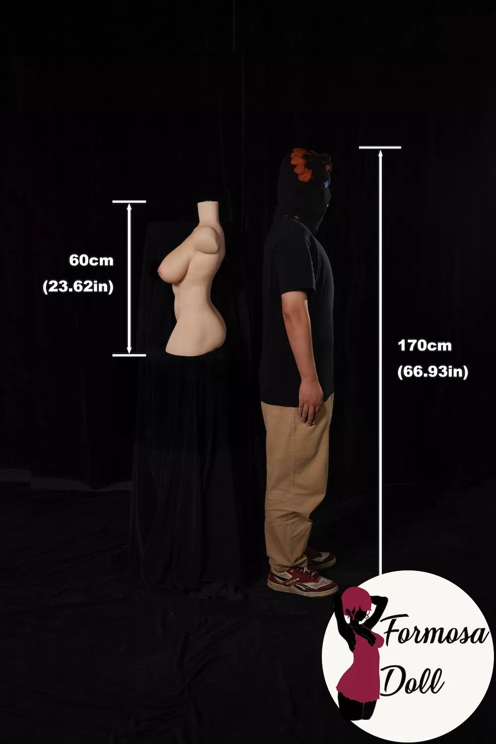 #663 Ultra Light Weight Athletic Sex Torso in Silicone - F Cup 12.5kg(27.56LB)