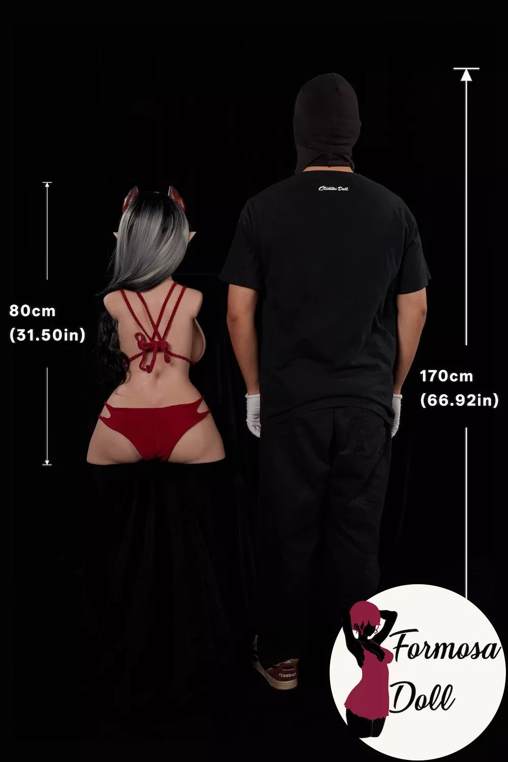 Curvy Meru the Succubus Hentai Sex Torso ULW664 in Silicone - 15 kg