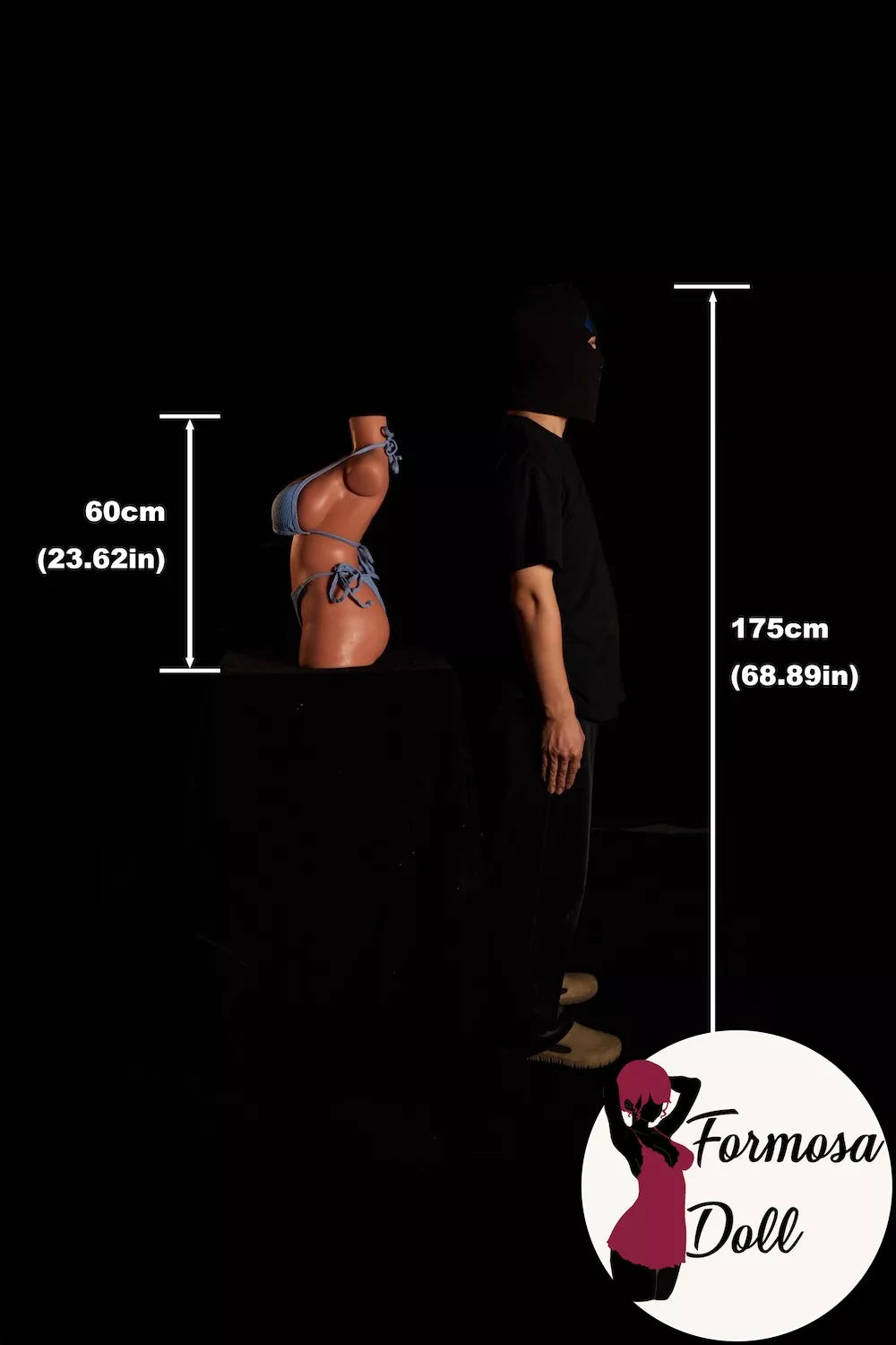 #664 Ultra Light Weight Busty Torso in Silicone - G Cup 13kg(28.66LB)