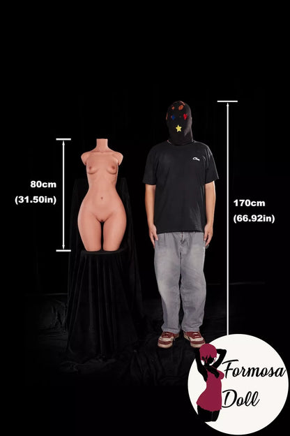 #881 Torse sexuel en silicone, petite poitrine, 13,95 kg bonnet AA