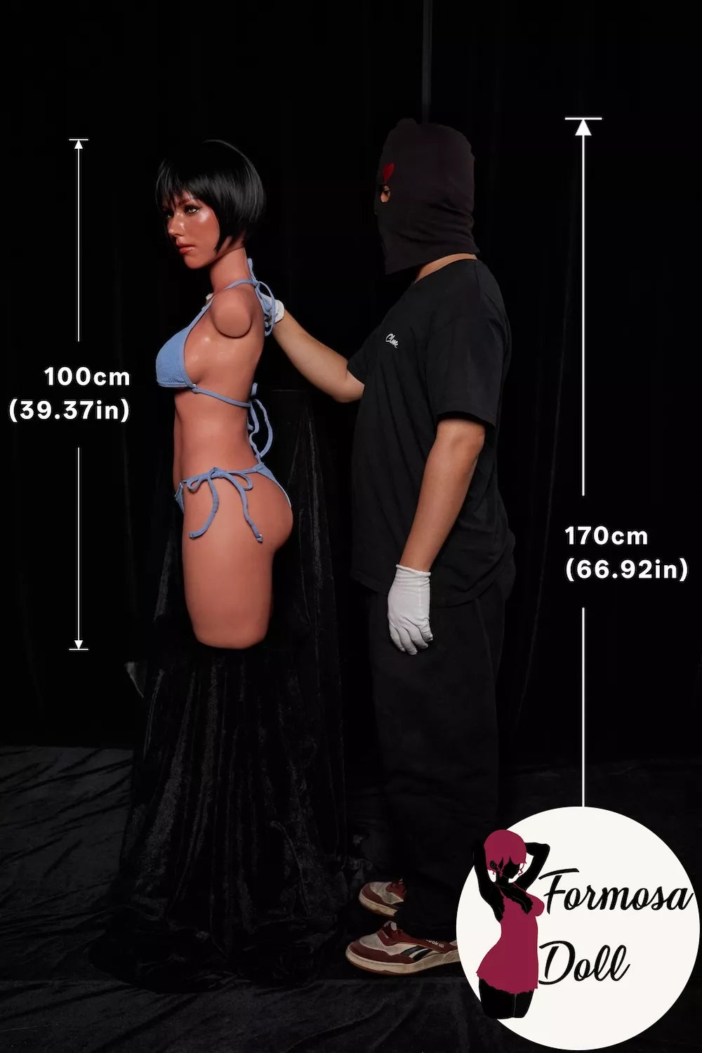 Torse sexuel en silicone Tan Cheveux courts ULW882 Livia - 18,5 kg