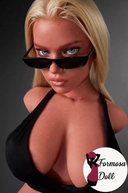 Torse de sexe Curvy Blonde Beach Babe ULW883 Fiora en silicone - 17,5 kg