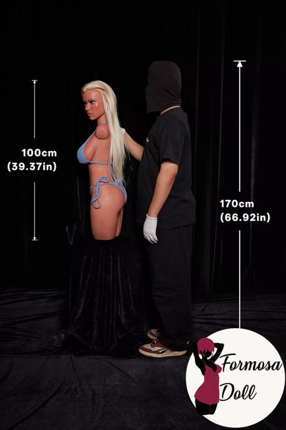 Torse de sexe Curvy Blonde Beach Babe ULW883 Fiora en silicone - 17,5 kg