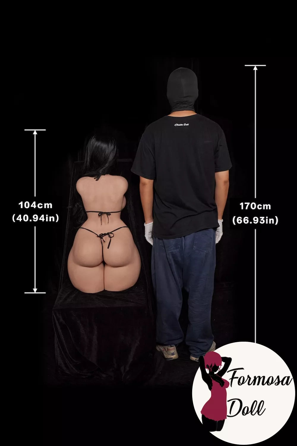 Renata ULW885 Silicone Sex Doll Torso with I-Cup Breasts - 104 cm