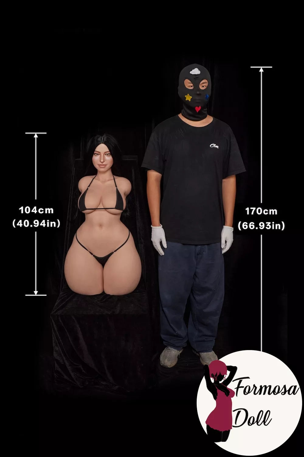 Renata ULW885 Silicone Sex Doll Torso with I-Cup Breasts - 104 cm
