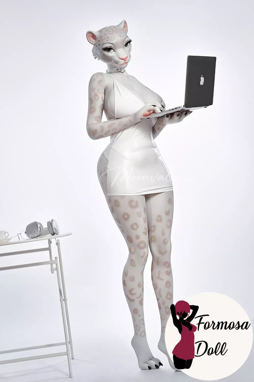 Moonvale Velara Full Silicone White Panther Sex Doll | Office Lady Design 165cm