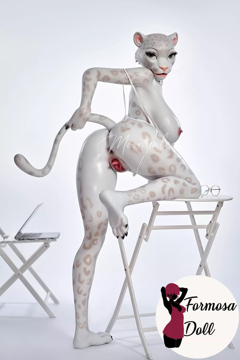 Moonvale Velara Full Silicone White Panther Sex Doll | Office Lady Design 165cm