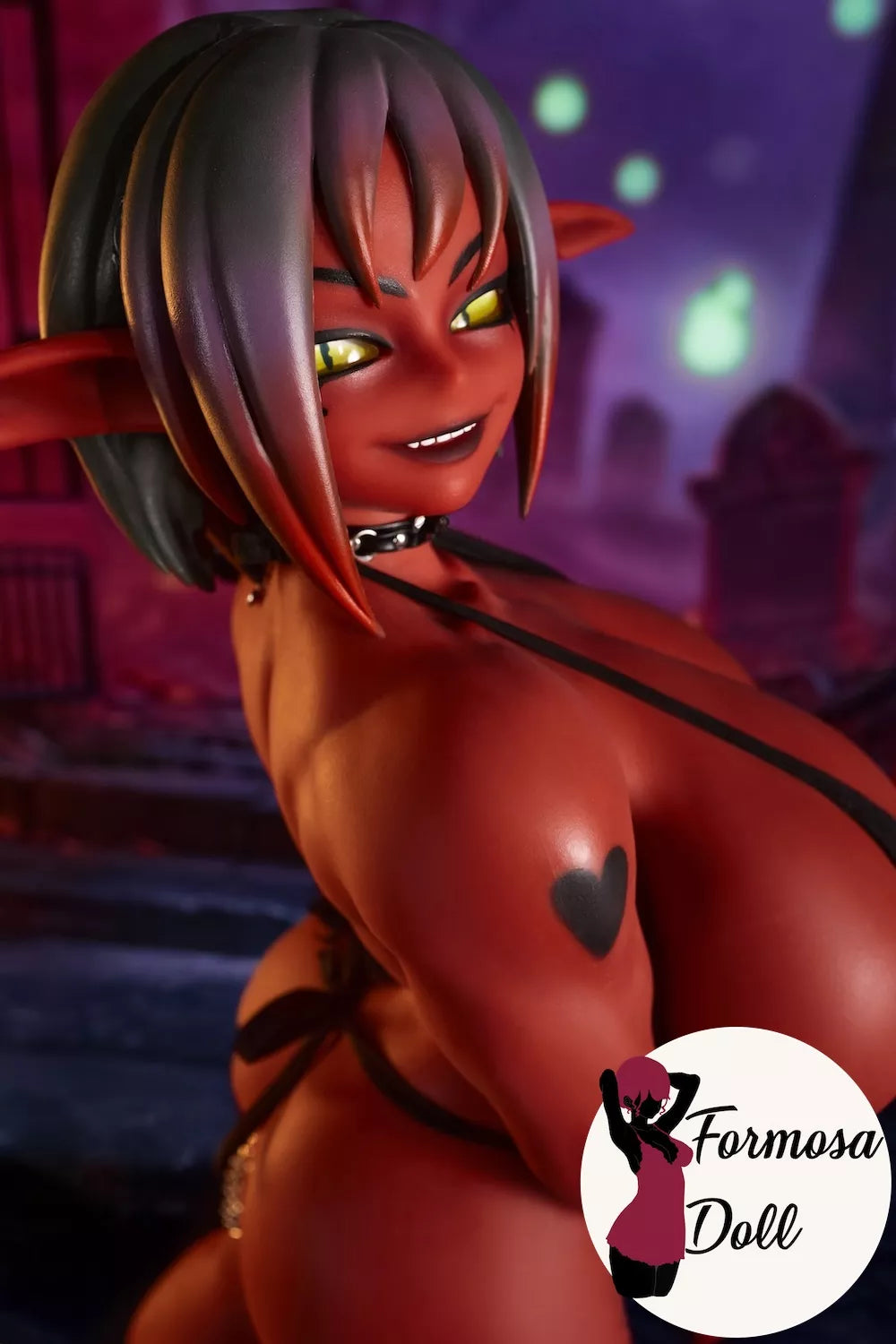 Zarga Red Goblin Halloween Edition Silicone Sex Doll - 70 cm